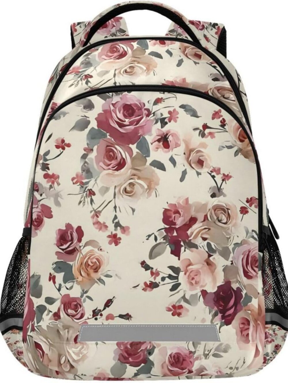 Vintage Floral Backpack | Travel Laptop Daypack | School Book Bag for All Ages